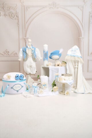 Costum De Botez Dimitrie Catifea Bleu Baieti Costum Cu Vesta
