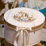 Cufăr botez - tematică Jungle - ivoire