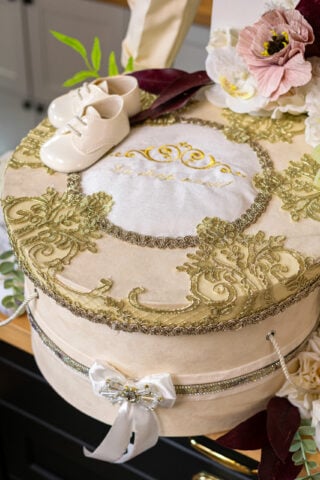 Cufăr botez - Noblesse - bej