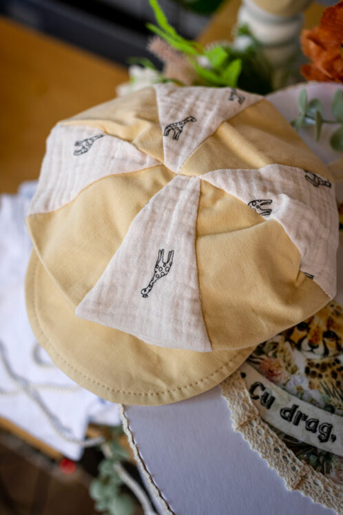 Set complet botez (trusou) - tematică Safari - Girafă - mânecă lungă - imagine 6