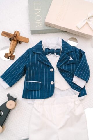 Costum De Botez Baieti Costum Stofa Dungi Nou 2