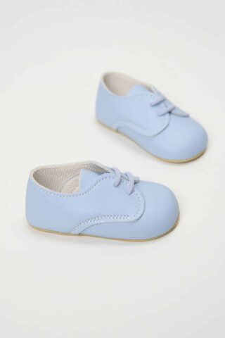 Pantofi Botez Baieti Bleu Pantofi Cu Siret