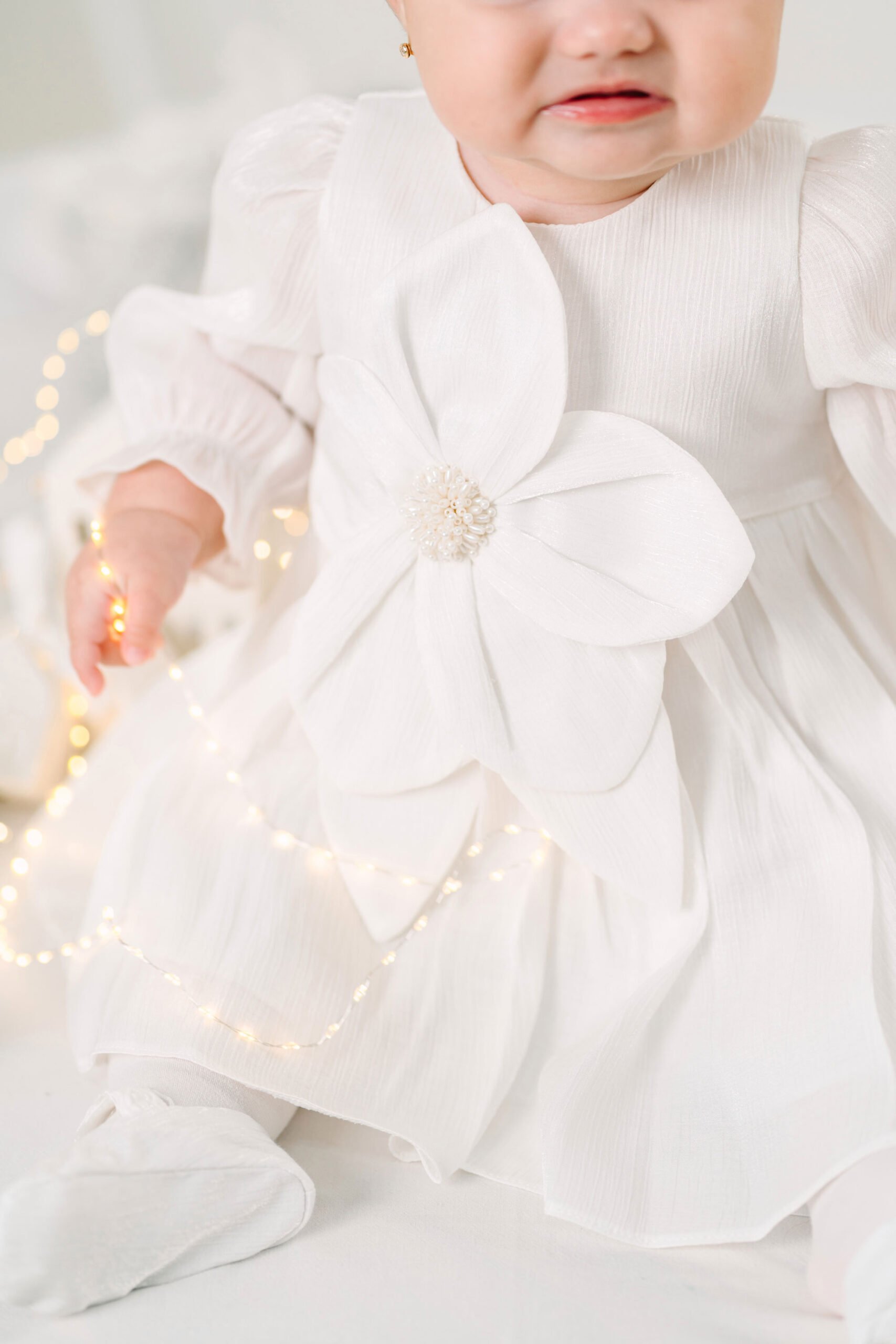 Rochiță Fleur - ivoire (mânecă lungă) 4 Rochiță Fleur - ivoire (mânecă lungă) - imagine 4