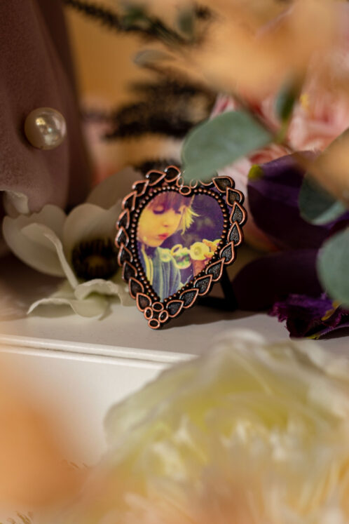 Set complet botez (trusou) - Anne + Claire - roz - imagine 9