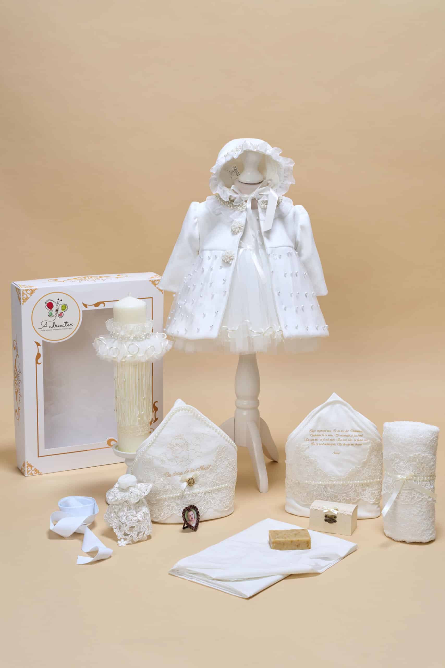 Set Olympia ivoire + Trusou + Lumânare 1 Set Olympia ivoire + Trusou + Lumânare