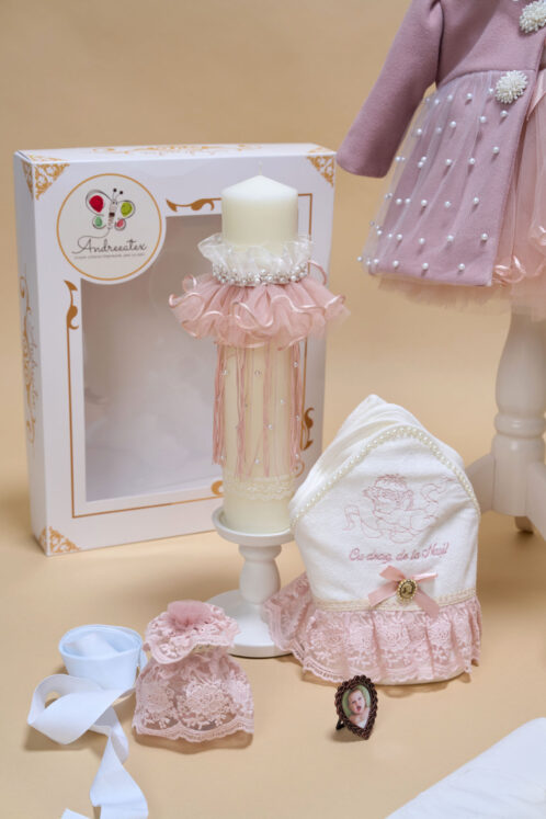 Set Olympia roz + Trusou + Lumânare - imagine 2