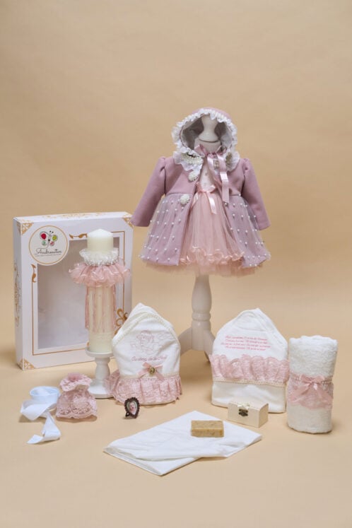 Set Olympia roz + Trusou + Lumânare
