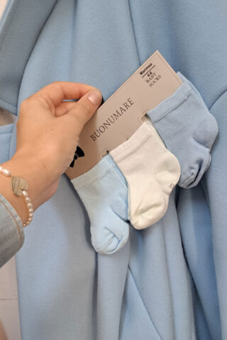 Set 3 perechi șosete băieți - bleu - asortate