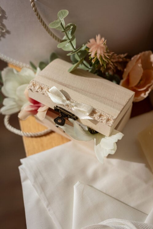 Set complet botez (trusou) - Fleur - ivoire - imagine 16