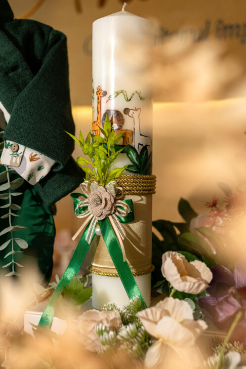 Set complet botez (trusou) - tematică Jungle cu Jachetă Leon - verde - imagine 10