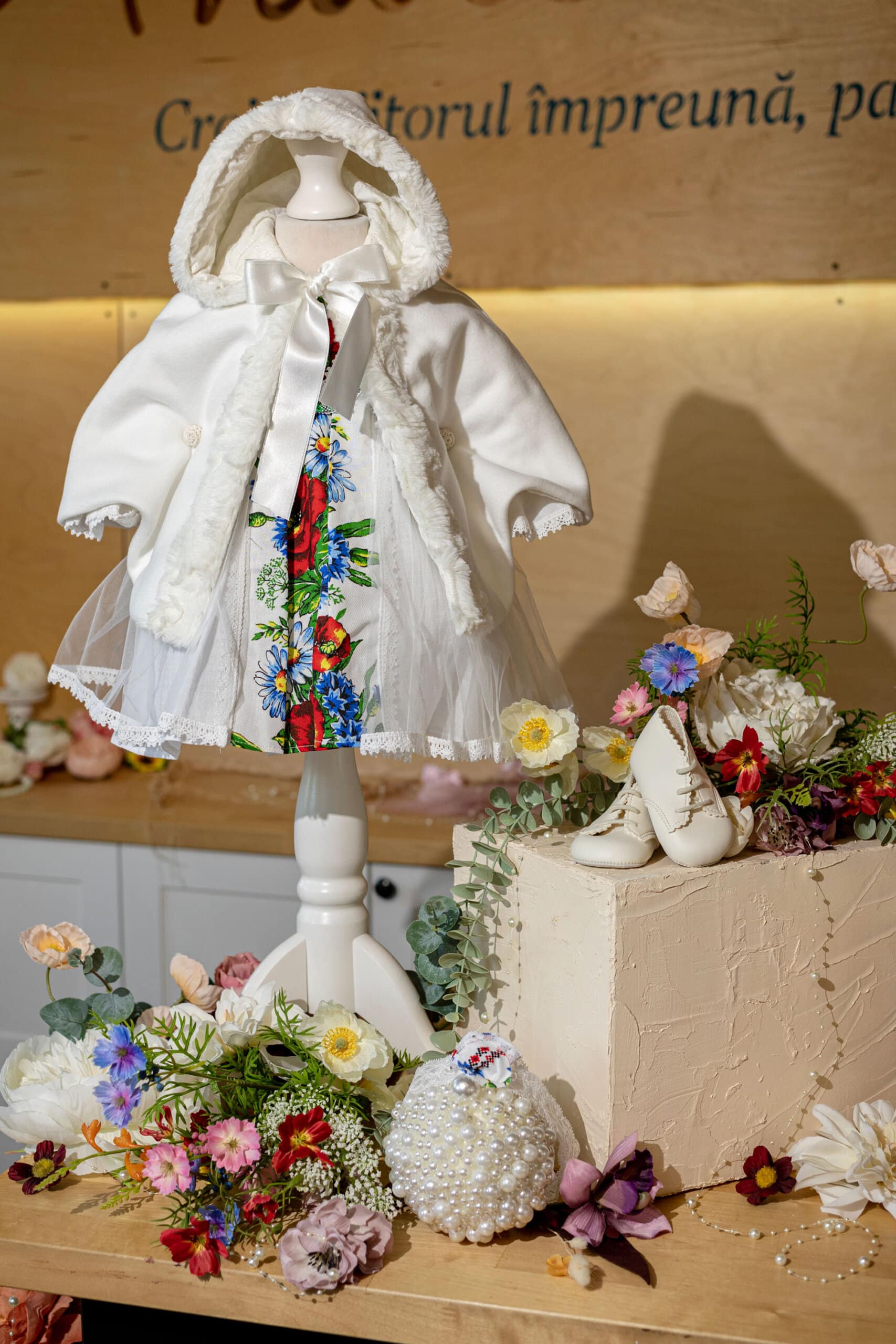 Set Capă ivoire +Ana roșu 1 Set Capă ivoire +Ana roșu