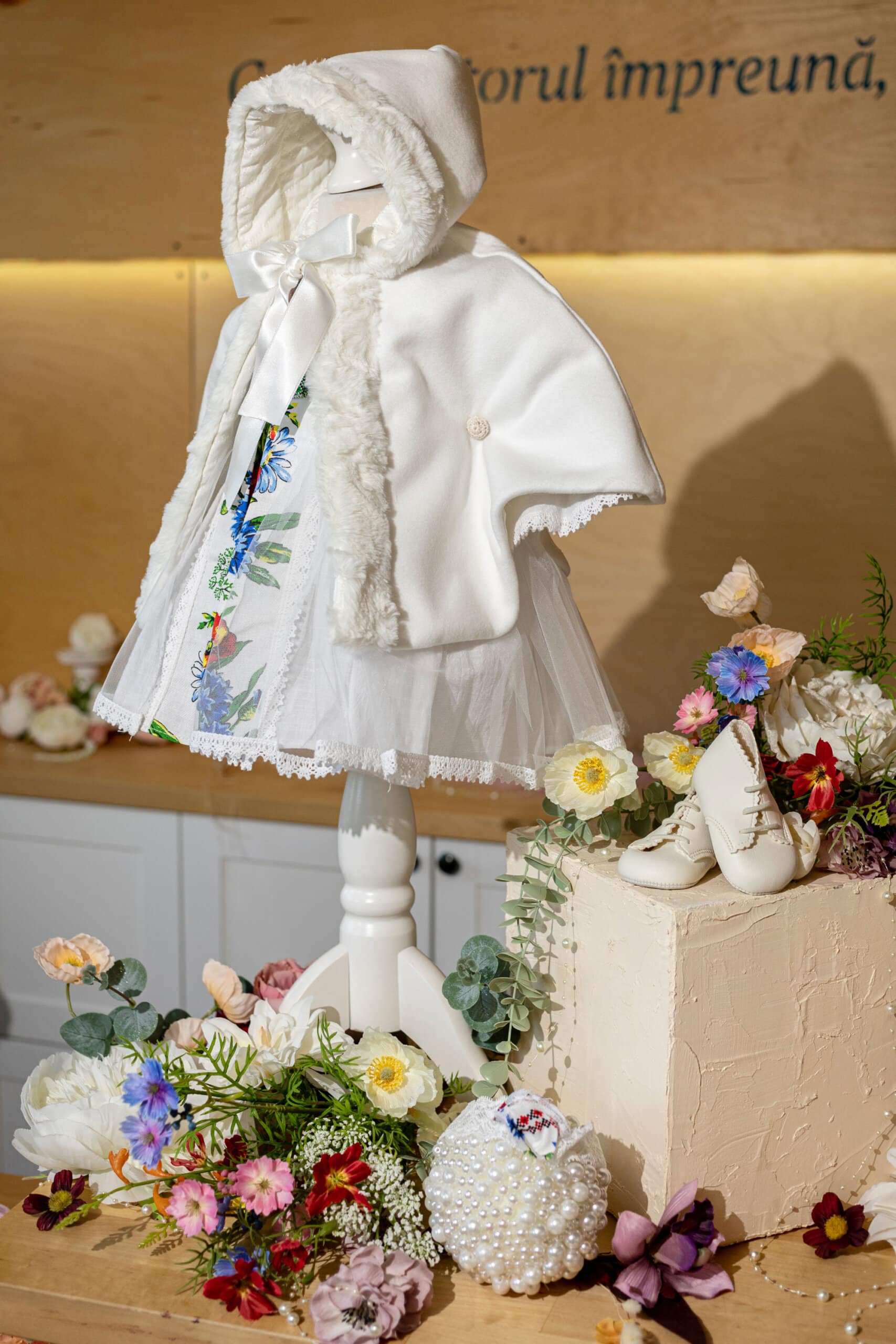 Set Capă ivoire +Ana roșu 5 Set Capă ivoire +Ana roșu - imagine 5