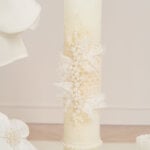 Lumânare botez A23 - Chantilly - ivoire