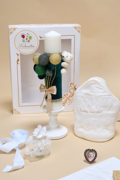 Set Iacob Verde + Șapcă + Trusou + Lumânare - imagine 3