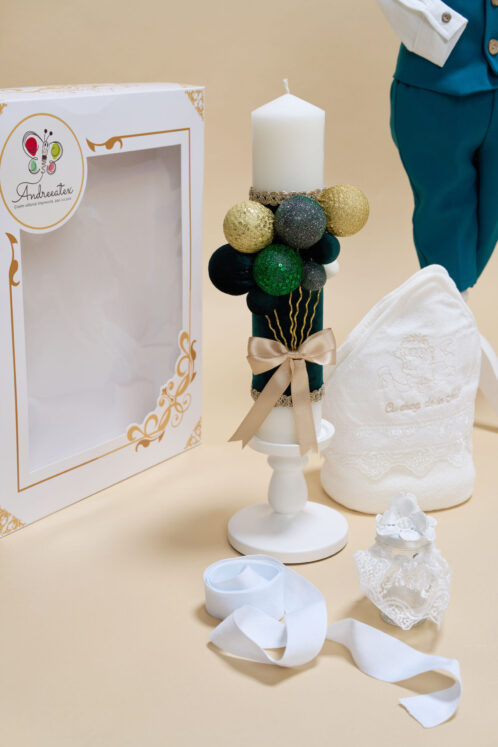 Set Iacob Verde + Șapcă + Trusou + Lumânare - imagine 4