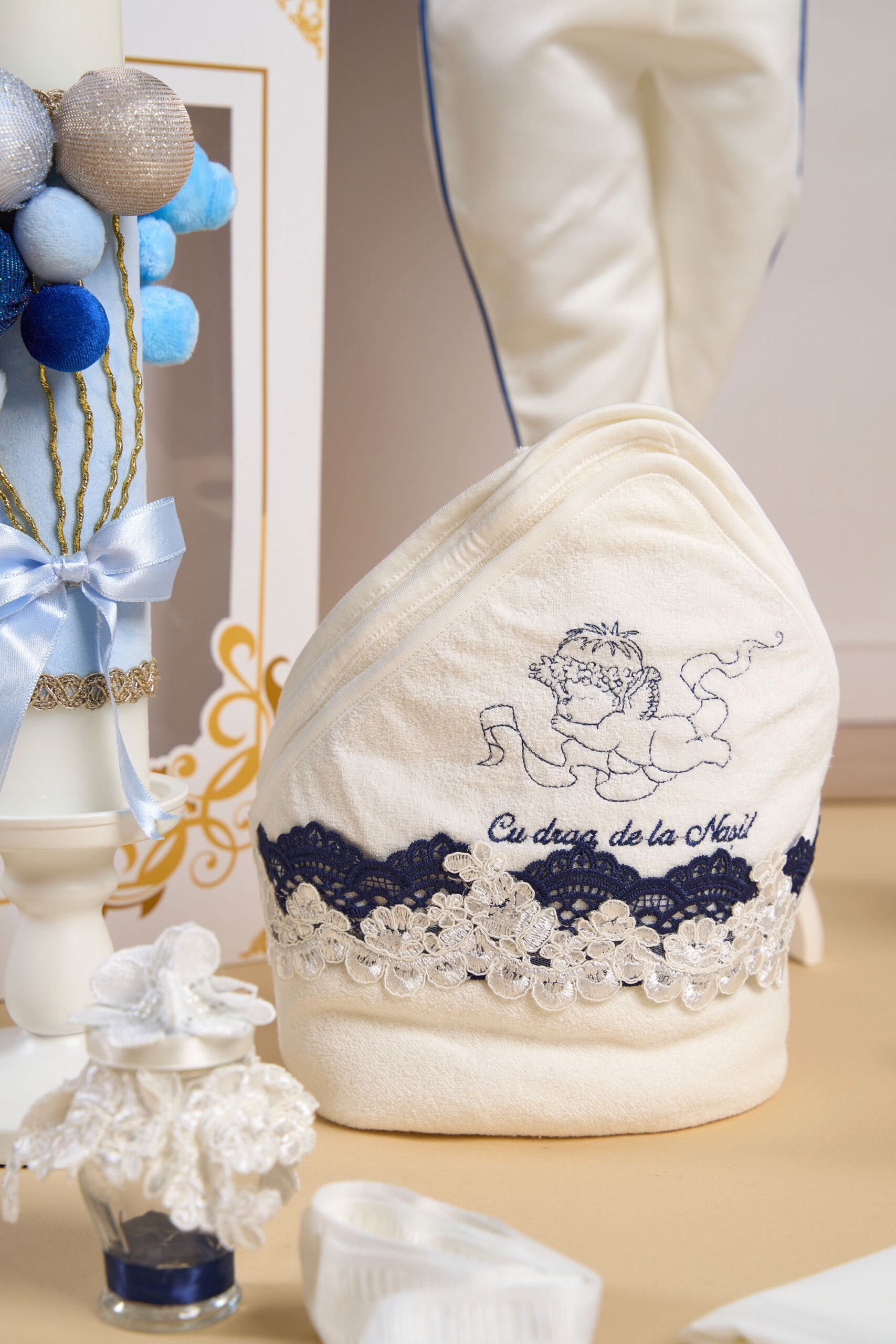 Set Micul Prinț Bleumarin + Trusou + Lumânare 5 Set Micul Prinț Bleumarin + Trusou + Lumânare - imagine 5