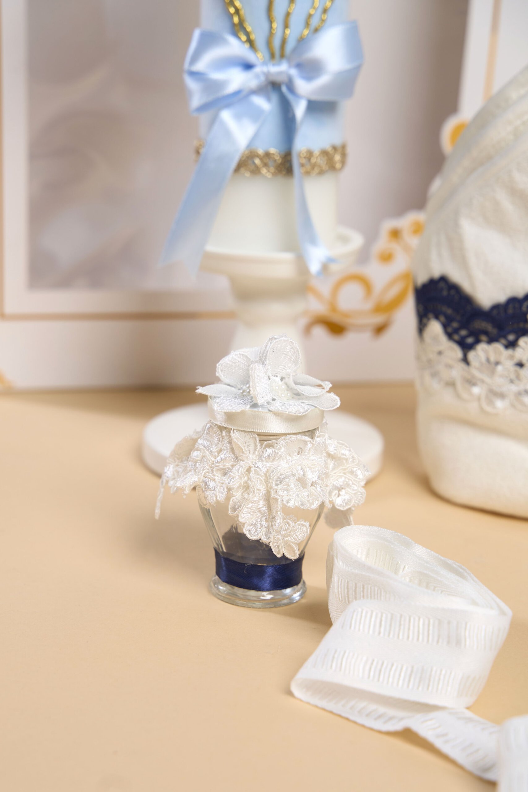 Set Micul Prinț Bleumarin + Trusou + Lumânare 2 Set Micul Prinț Bleumarin + Trusou + Lumânare - imagine 2