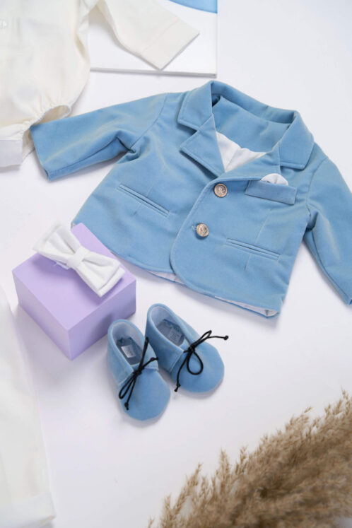 Costum Anghel - bleu - imagine 4