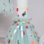 Lumânare botez A1 Color - aqua