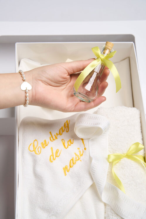 Trusou PureBebe botez - galben - imagine 3