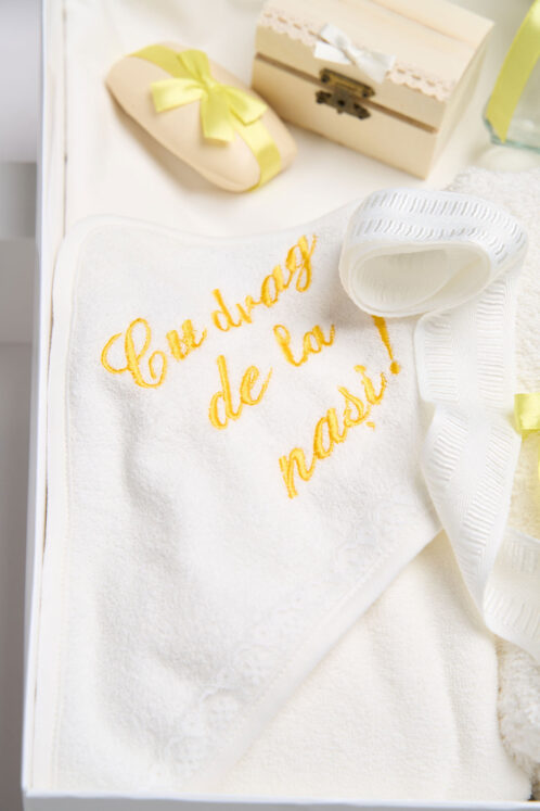 Trusou PureBebe botez - galben - imagine 5