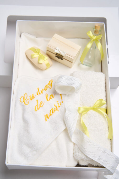 Trusou PureBebe botez - galben - imagine 2