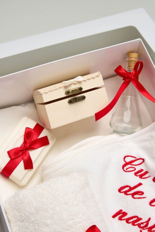 Trusou PureBebe botez - roșu - imagine 4