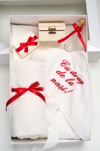Trusou PureBebe botez - roșu