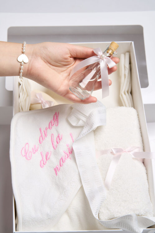 Trusou PureBebe botez - roz