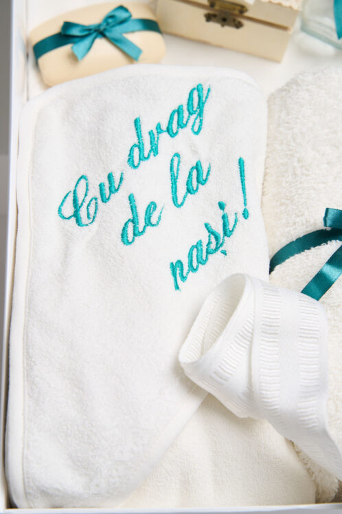 Trusou PureBebe botez - turcoaz - imagine 4