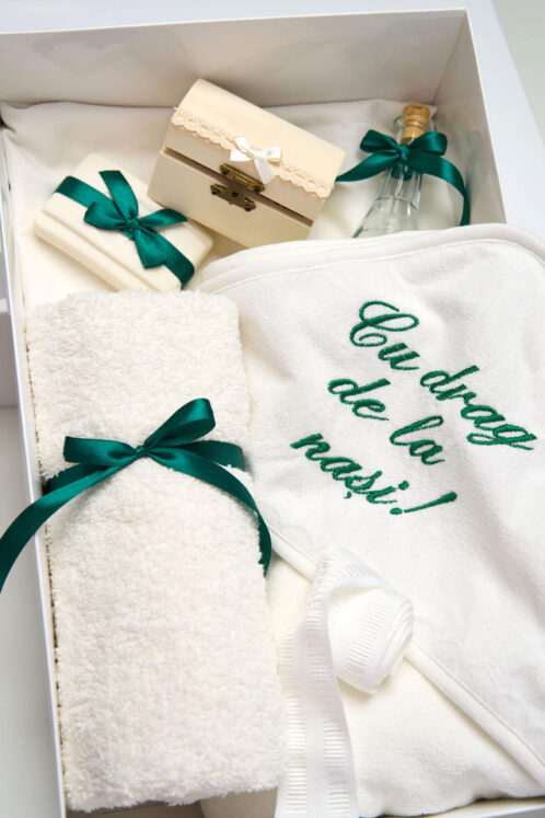 Trusou PureBebe botez - verde - imagine 4
