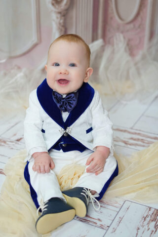 Costume-botez-baieti-brocard-Enzo-bleumarin.5