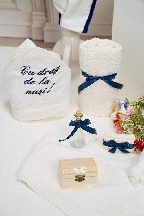 Set Enzo Bleumarin + Trusou + Lumânare - imagine 3
