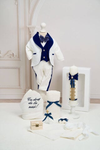 Set Enzo Bleumarin + Trusou + Lumânare