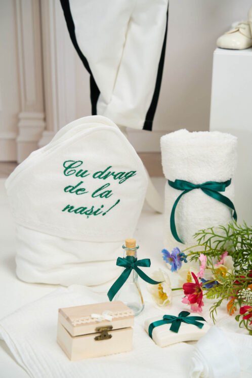 Set complet botez (trusou) - Enzo - verde - imagine 4