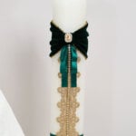 Lumânare botez A13 - Roberto - verde