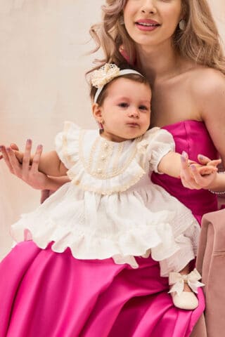 Ludmila-rochie-botez-muselina-roz-ivoire