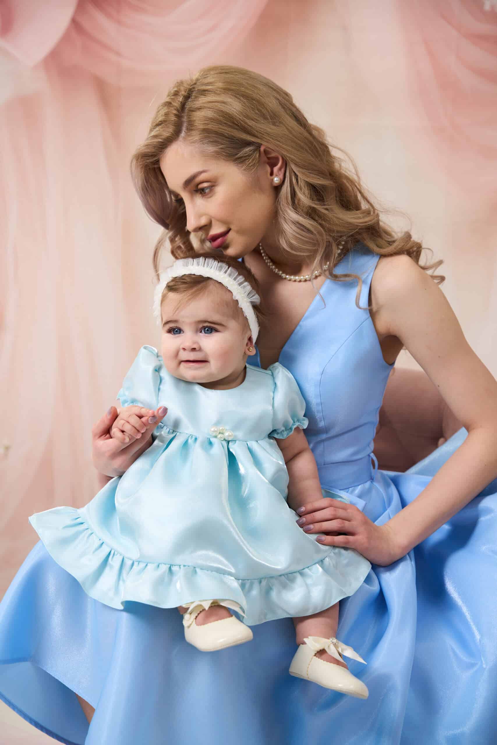 Rochiță Perla - bleu 1 Rochiță Perla - bleu