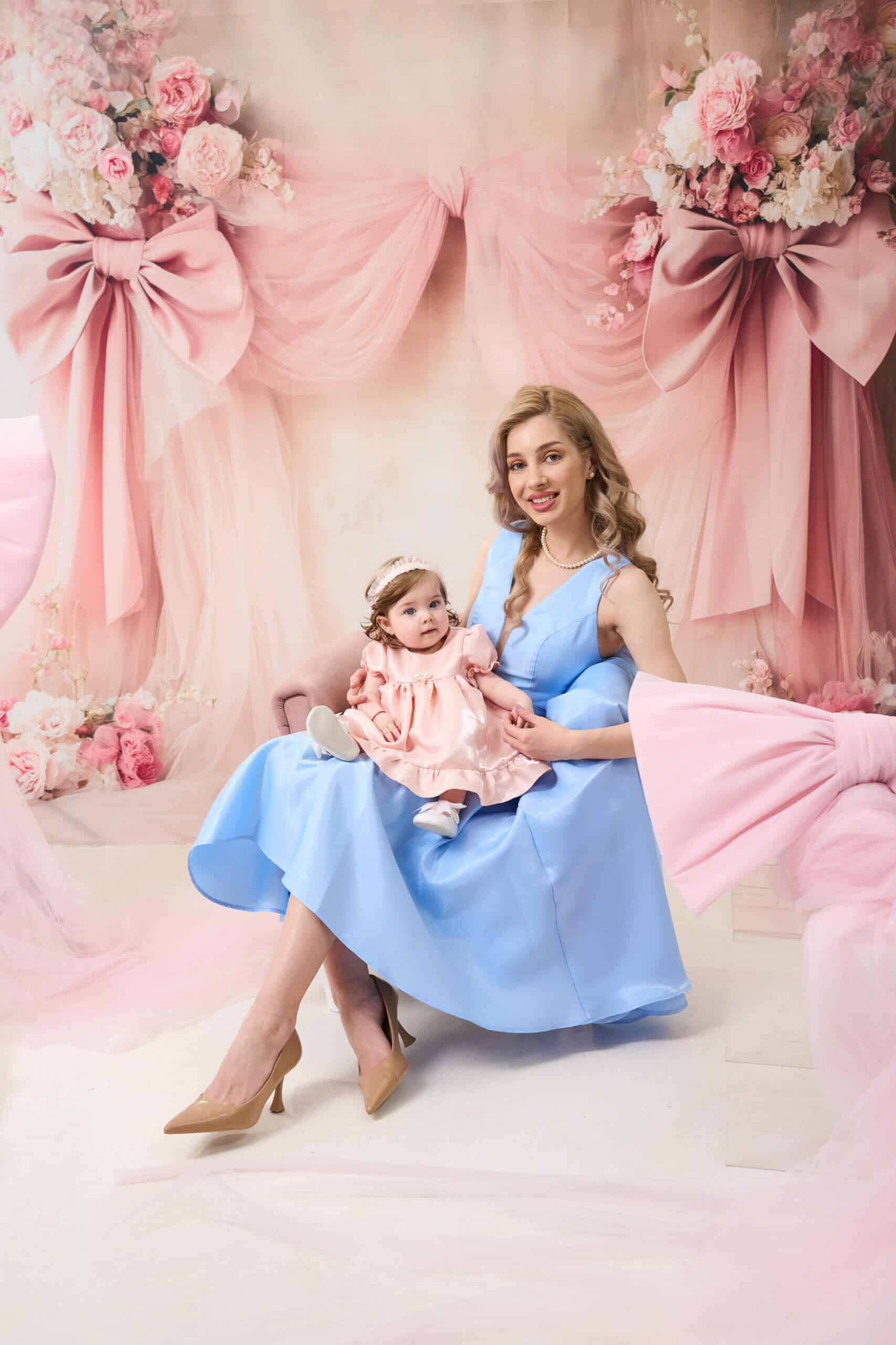 Rochiță Perla - somon 3 Rochiță Perla - somon - imagine 3