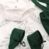 Costum De Botez Baieti Gruia Verde Stofa Primavara