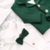 Costum De Botez Baieti Gruia Verde Stofa Primavara