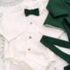 Costum De Botez Baieti Gruia Verde Stofa Primavara