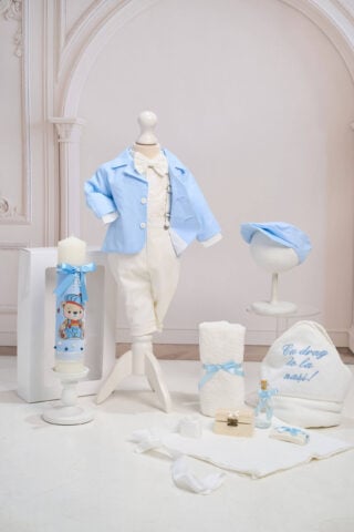 Set Romeo bleu + Trusou + Lumânare