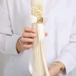 Lumânare de botez - Colecția „Sigiliu de Poveste” - Ivoire