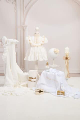 Set Ludmila ivoire + Trusou + Lumânare