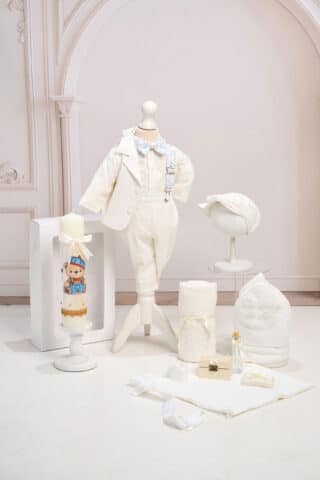 Set Romeo ivoire uni + Trusou + Lumânare