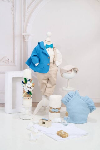 Set Theo albastru + Trusou + Lumânare