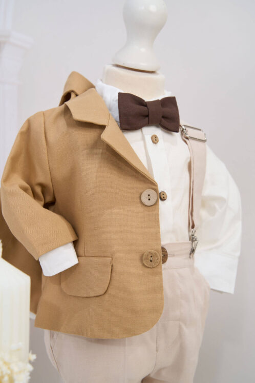 Costum Theo - bej - imagine 4