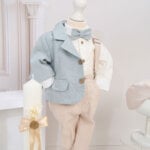 Costum Theo - gri bleu