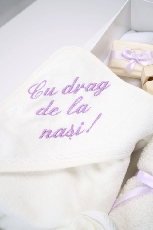 Trusou PureBebe botez - lila - imagine 5